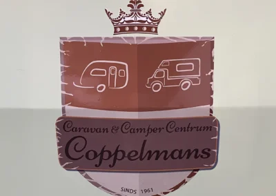 Logo Caravan Camper Centrum detail vintage